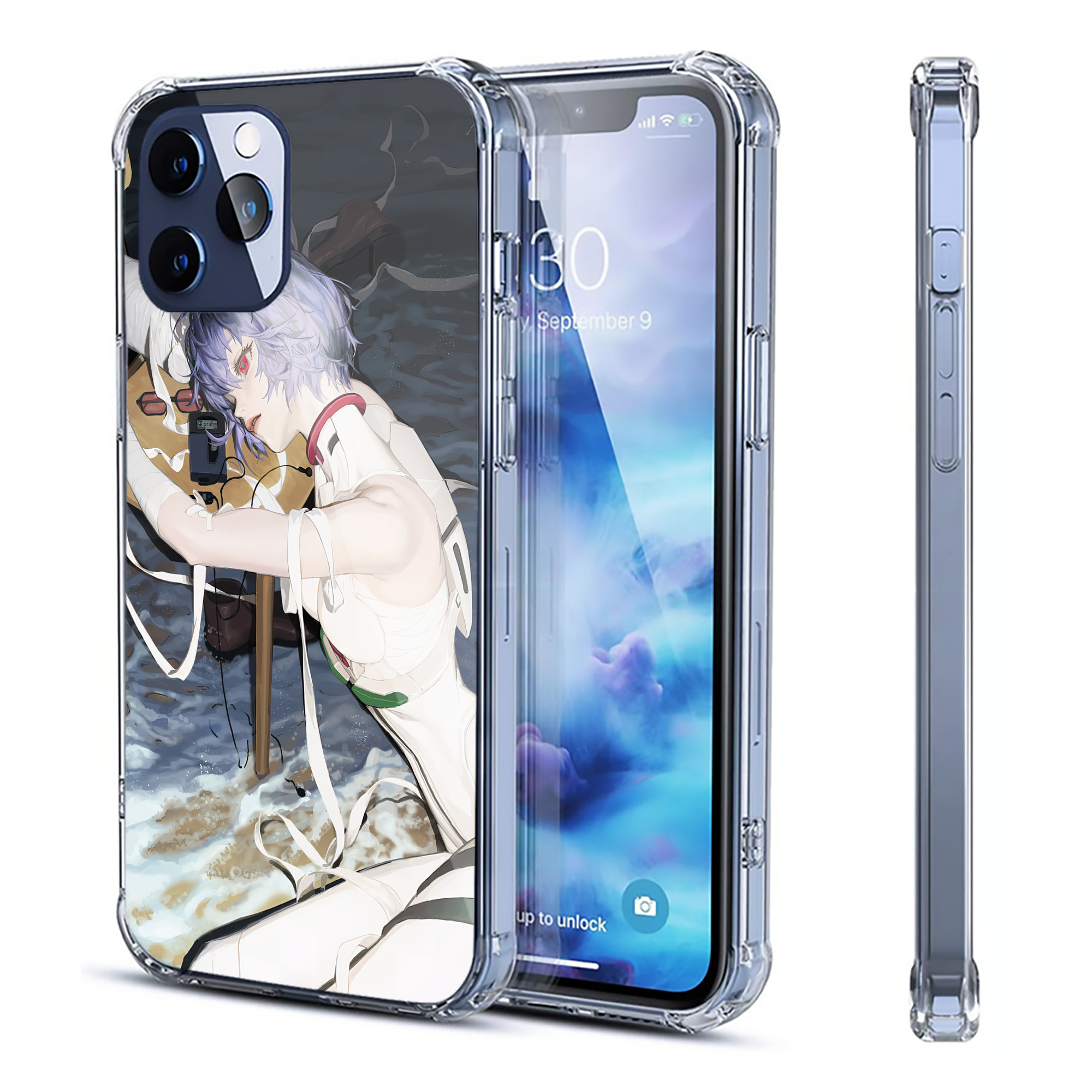 （画像用） EVA 新世紀エヴァンゲリオン 【iPhone 12シリーズ対応】透明スマホケース（クリアソフトケース）